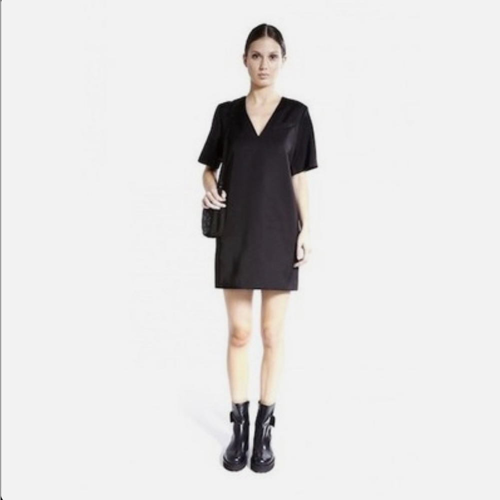 T Alexander Wang Mini Shift “Little Black Dress” Pull Over SZ: 2